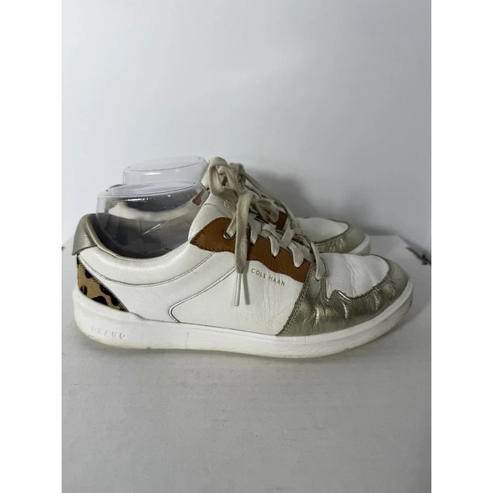 Cole‎ Haan Grand Crosscourt Women's Size 7B White Lace-Up Tennis Low Top Sneaker